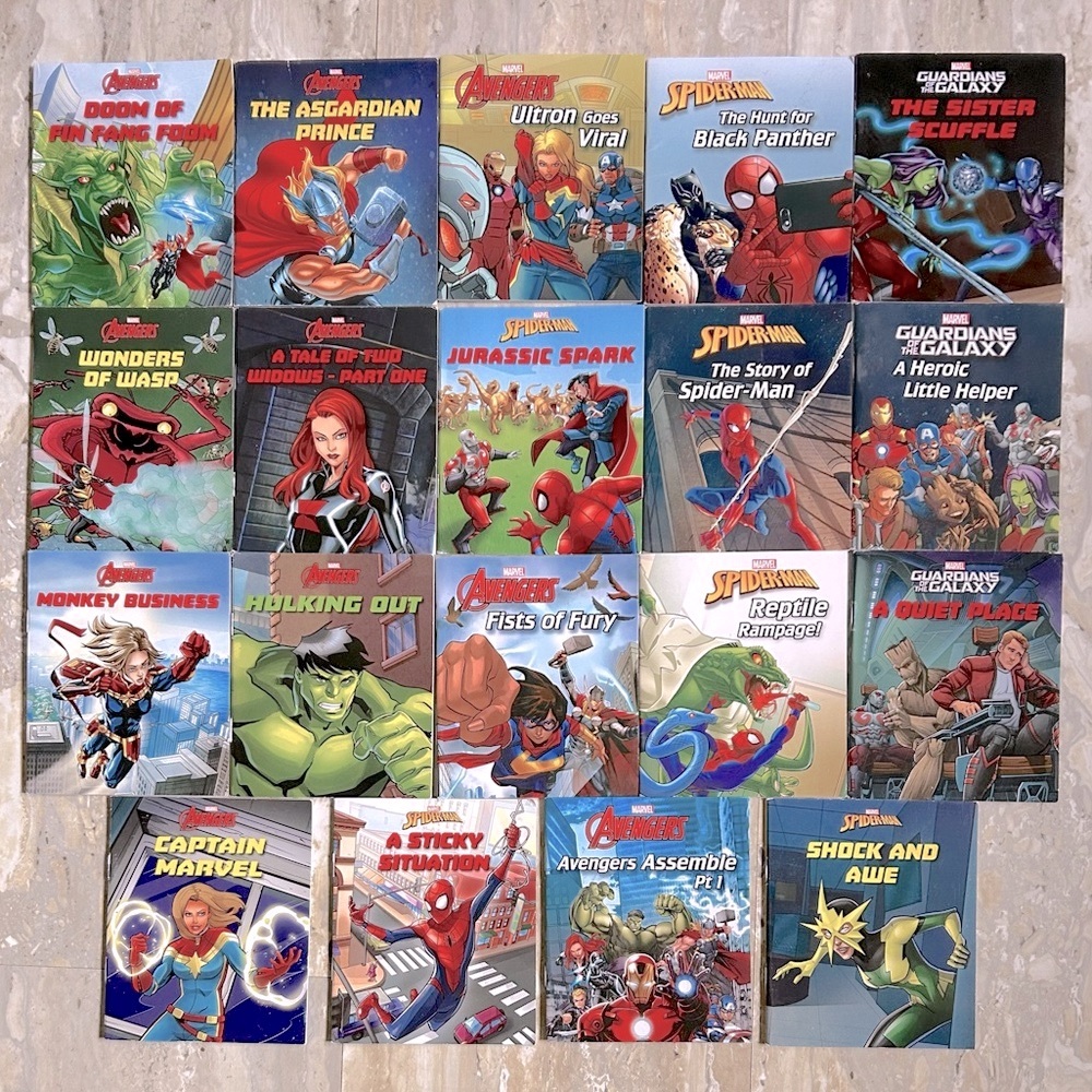19 Mini Marvel Books: Avengers, Spider-man, Hulk, Guardians of the Galaxy & More